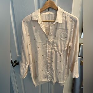 Bella Dahl polka dot button down